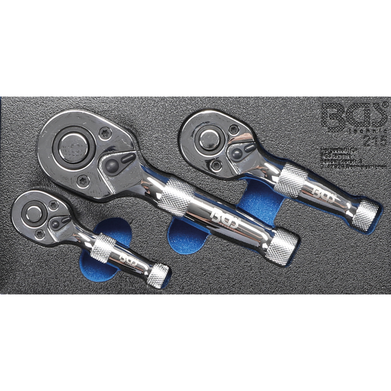 Matracas extra cortas | 1/4" y 3/8" y 1/2"