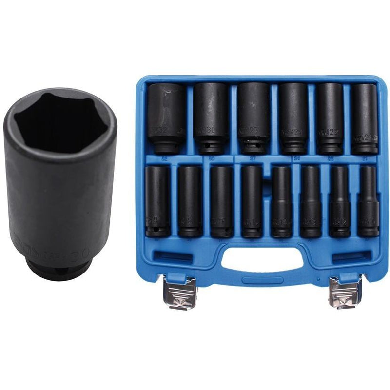 JUEGO DE DADOS DE IMPACTO | 1/2" | 10 -32 MM | 14 PIEZAS