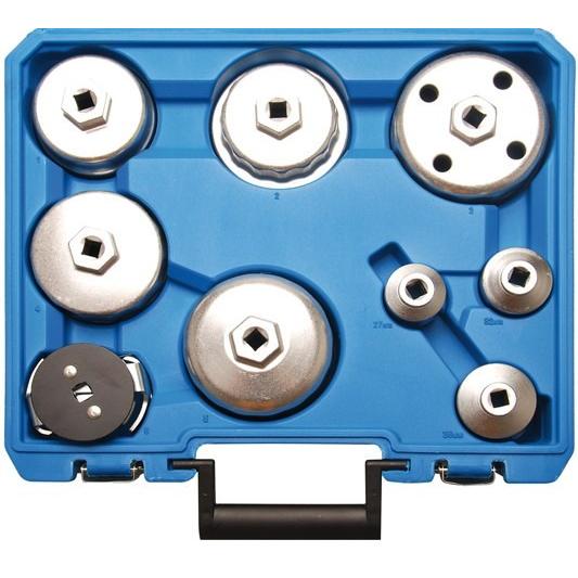 Juego de llaves / cazoletas para filtros de aceite | 9 piezas