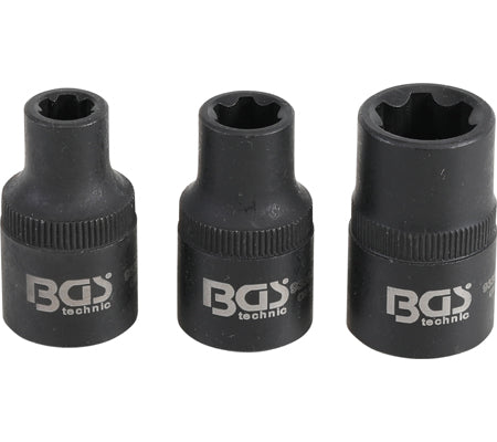 JUEGO DE DADOS ESPECIALES | SPLINE | (PARA RIBE) M6S, M8S, M12S |3 PIEZAS