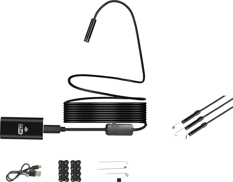 ENDOSCOPIO WIFI | RESOLUCIóN HD 1280*720 | IP67 | LED | CABLE 3.5 M