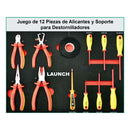 Launch TTH-84 - Carro de Herramientas Aisladas EV (84 Piezas) con Certificación VDE