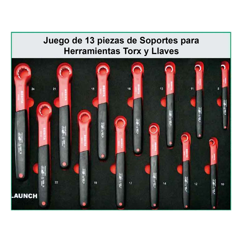 Launch TTH-84 - Carro de Herramientas Aisladas EV (84 Piezas) con Certificación VDE