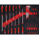 Caja Con 158 Herramientas 6 Cajones & Puerta Latera Bgs 6055 Color Negro