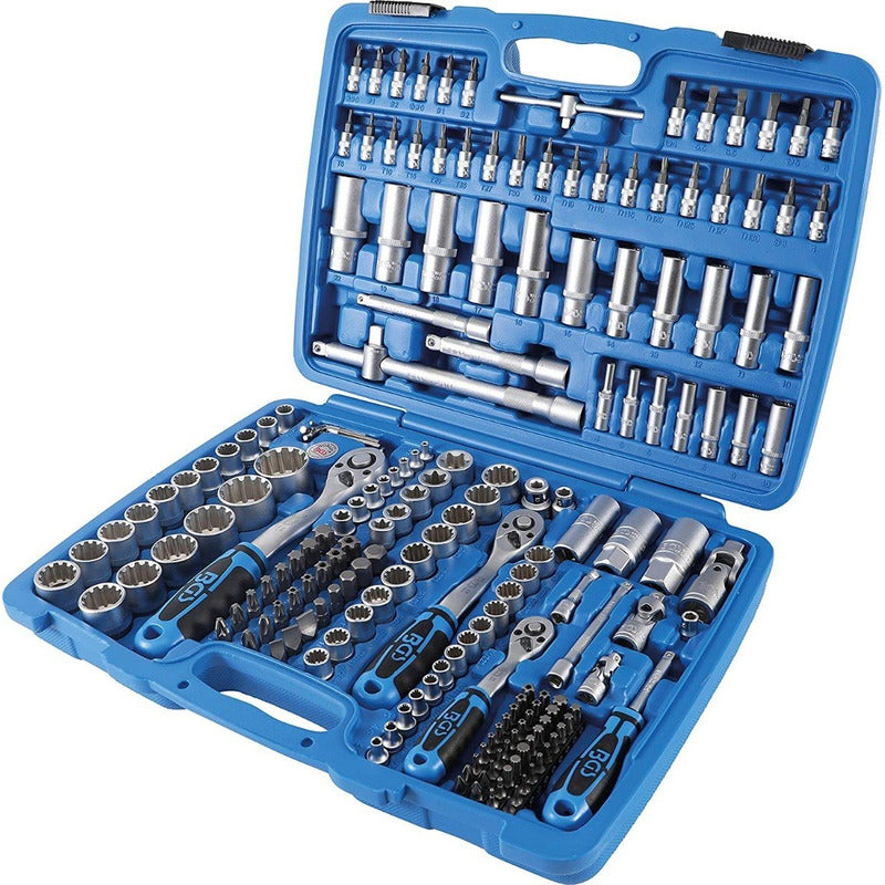 Autocle 192 Piezas Medidas 1/4   3/8  Y 1/2   Dados Gearlock