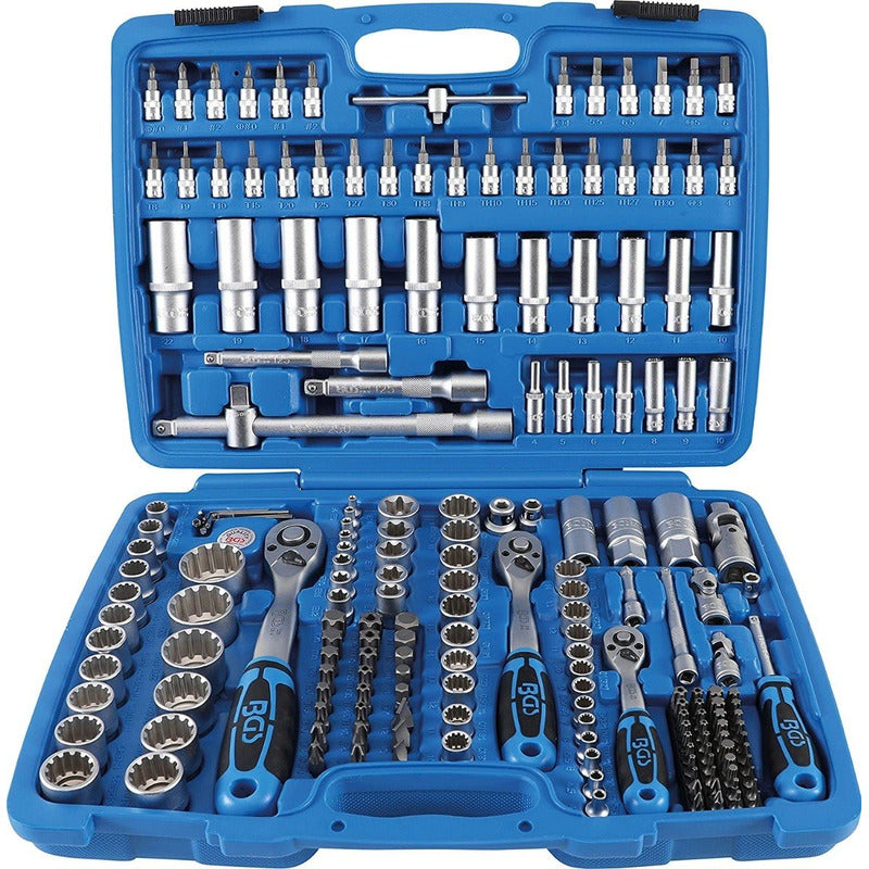 Autocle 192 Piezas Medidas 1/4   3/8  Y 1/2   Dados Gearlock