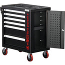 Caja Con 158 Herramientas 6 Cajones & Puerta Latera Bgs 6055 Color Negro