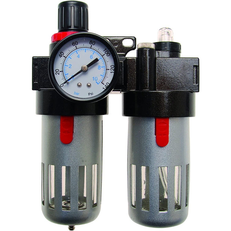 Filtro Separador De Agua & Lubricante Con Regulador  Bgs 860