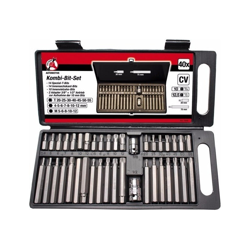 Puntas Combinadas Allen Bristol Torx Spline 40 Pz | Bgs 7073