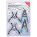 Pinzas Para Seguros Pequeños Circlip & Omega 4 Pzas  Bgs 444