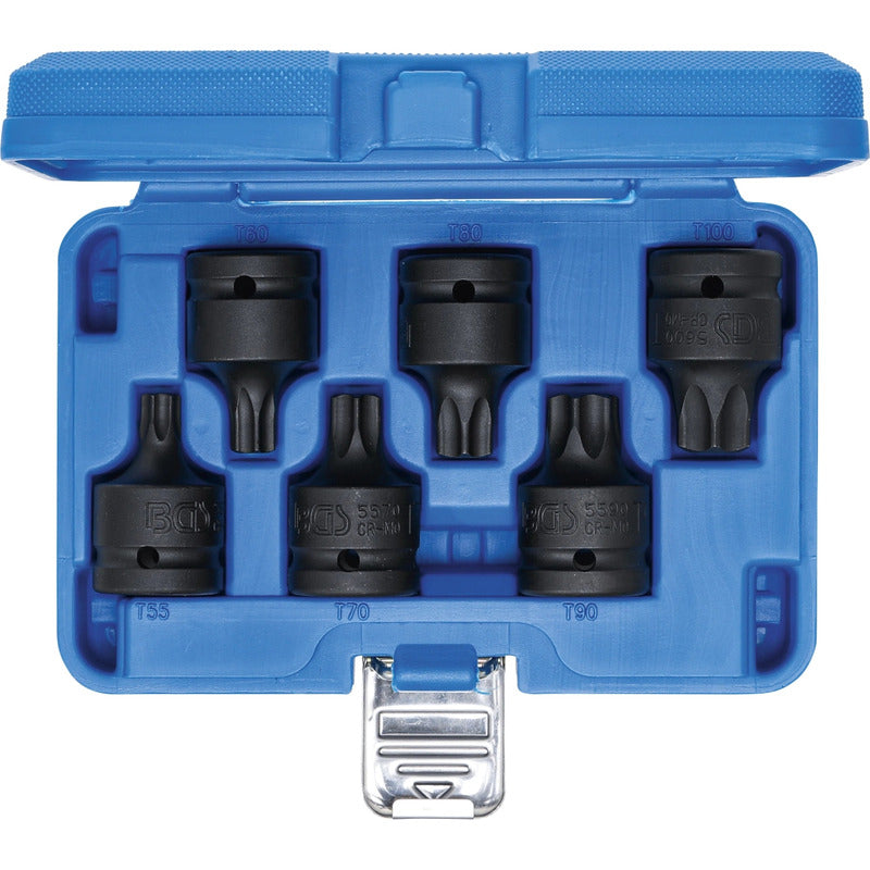 Juego Dados Impacto 3/4 | Punta Torx | T55 - T100 | Bgs 5055