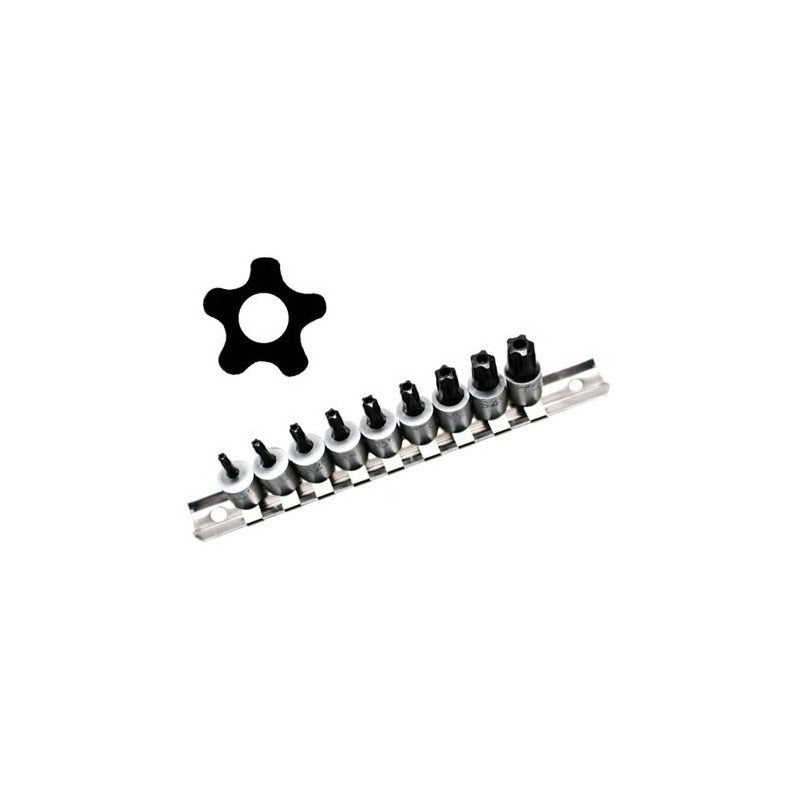 Bgs 2355 Jgo. 9 Puntas Torx Seguridad De 5 Puntos Ent. 1/4