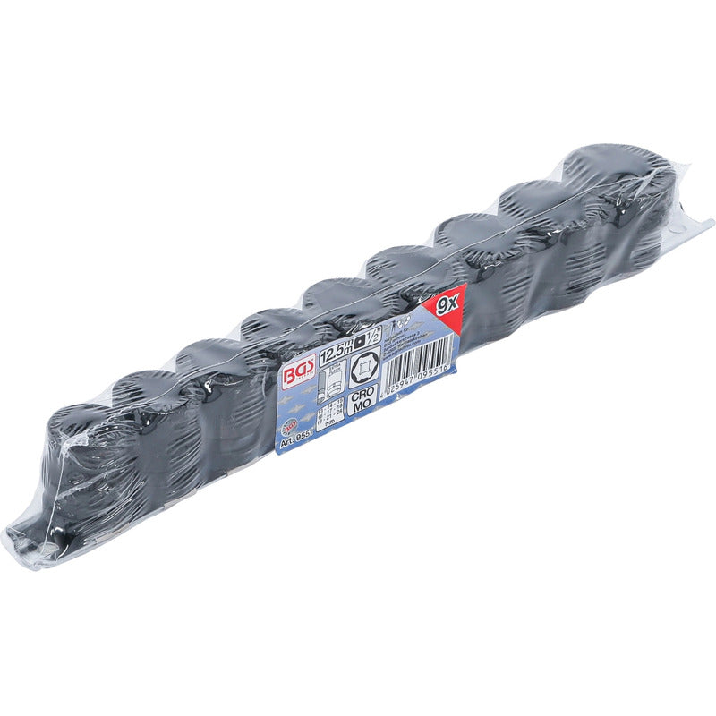 Juego De Dados De Impacto 1/2 | 13 - 24 Mm | 9 Pz | Bgs 9551