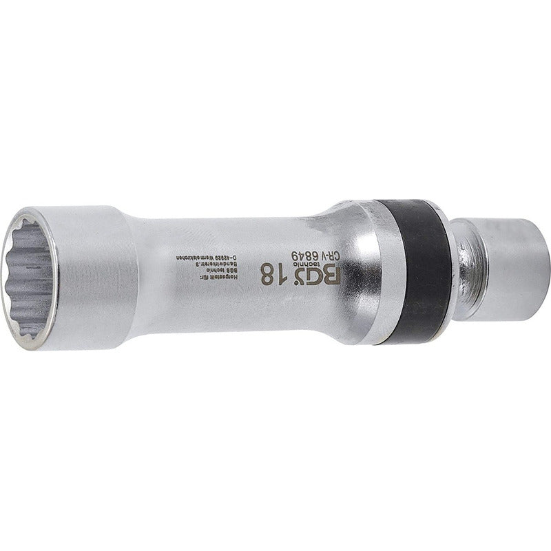 Bgs 6849 Dado Articulado Para Bujías 18mm 12 Caras 3/8