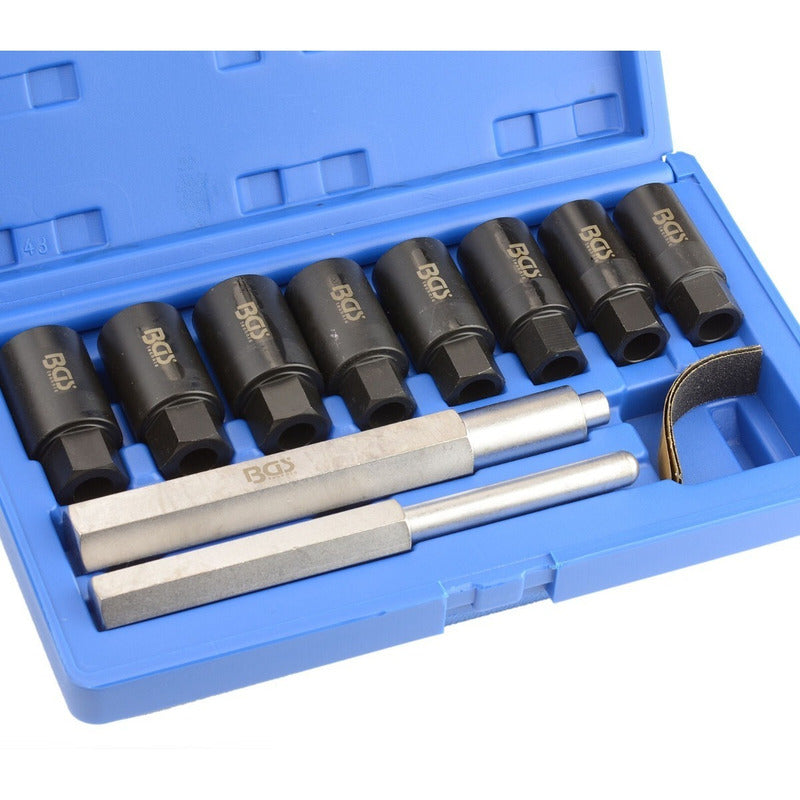 Juego Extractor De Tornillos Antirrobos 10 Pzas Bgs 8656