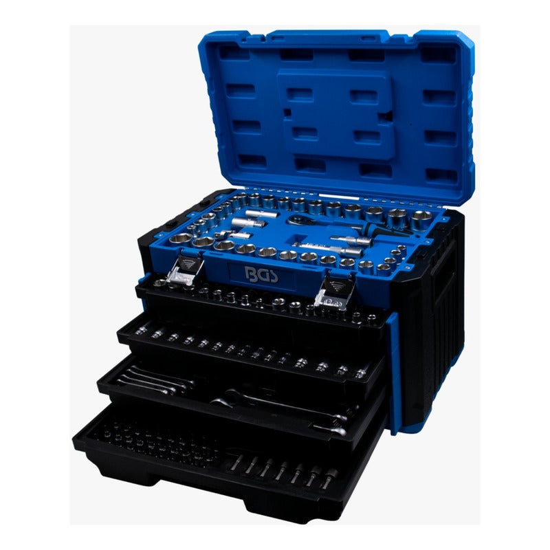 Caja De Herramientas Master Con 299 Piezas Bgs 74000 Color Azul