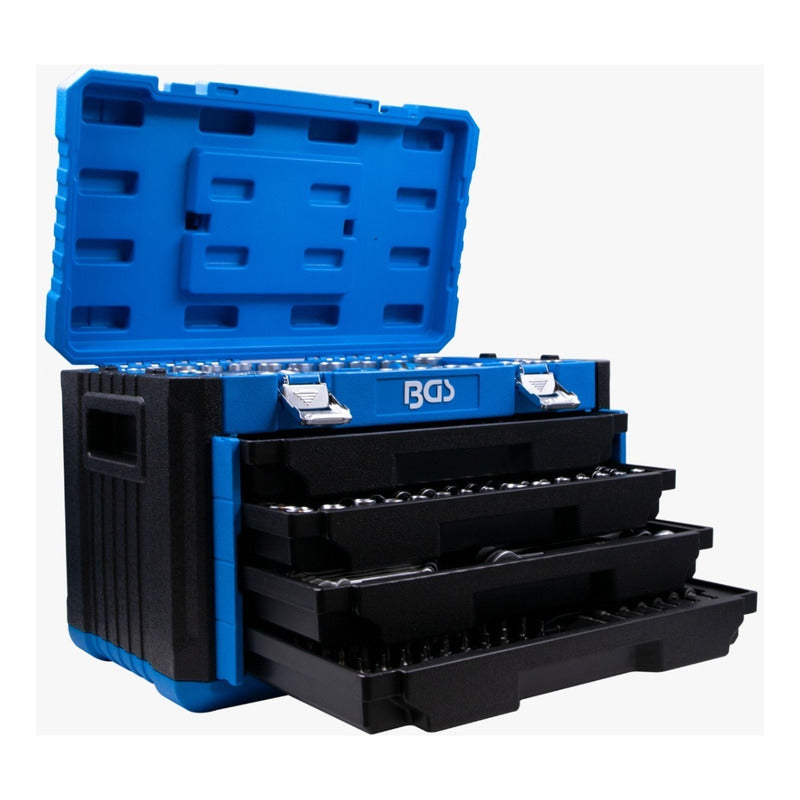 Caja De Herramientas Master Con 299 Piezas Bgs 74000 Color Azul
