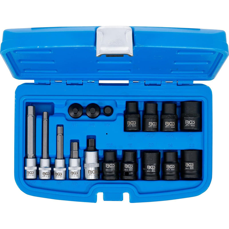 Set De Dados & Puntas Para Caliper De Freno 17 Pza Bgs 74283
