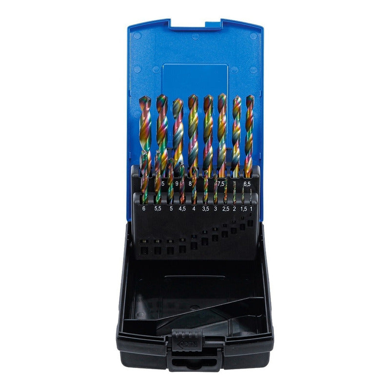 Juego Brocas Recubrimiento Cobalto Hss | 1-10 Mm | Bgs 2014