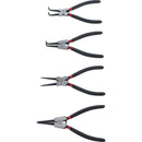 Set De Pinzas De Punta Para Seguros Circlip 4 Pza Bgs 52100