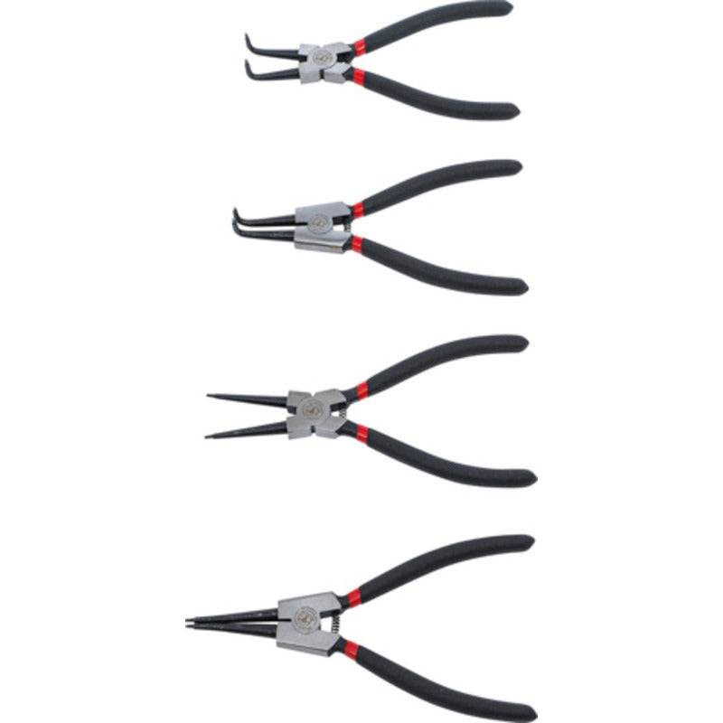 Set De Pinzas De Punta Para Seguros Circlip 4 Pza Bgs 52100