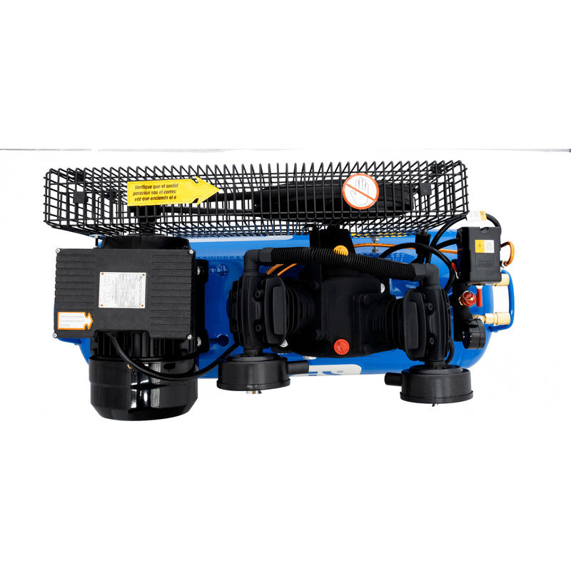Compresor De Aire C Banda Horizontal 60l 3hp 127v Monofasico