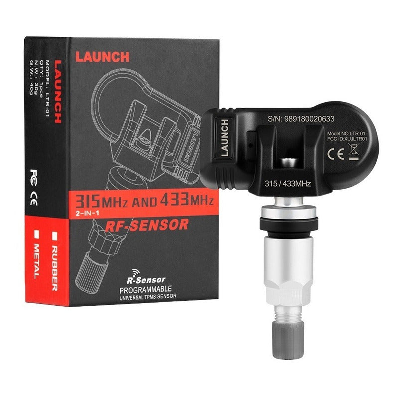 4 Sensor Tpms Universal Metalico De Launch 315 Mhz Y 433 Mhz