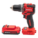 Besita E102 Taladro Electrico Inalambrico 20v Profesional Rojo 60