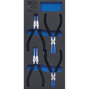 Juego De Pinzas De Puntas (circlip) | 4 Piezas | Bgs 4025