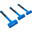 Juego De 3 Martillos Impacto De Goma Antirrebote | Bgs 74442