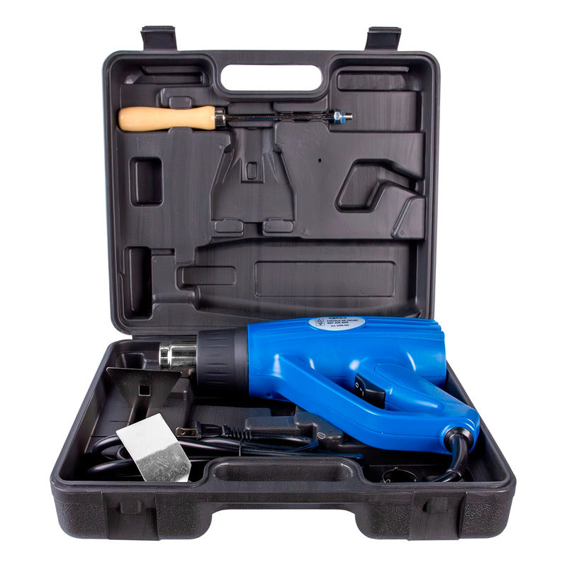 Pistola De Calor Con Accesorios | 1200 W | Bgs 8495-mx Azul