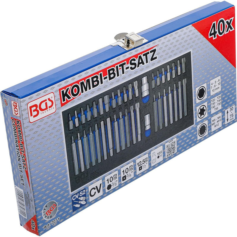 Bgs 7071 Set De 40 Puntas Torx Bristol Allen | Caja Metálica