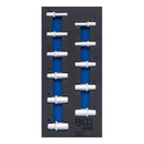 Juego De Dados Hexagonales 3/8 | Bandeja Carro | Bgs 4099