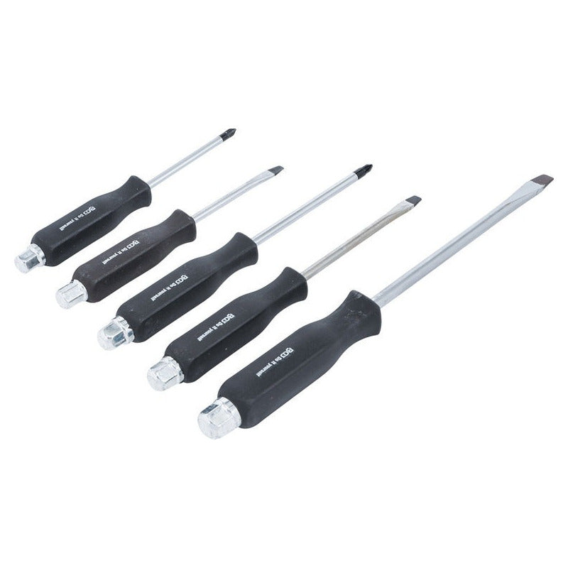 Juego De Desarmadores Con Exagono 5 Piezas  Bgs 35840