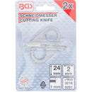 Cuchilla |para Bgs 3218, 9291 | 2 X 24 Mm | 2 Pcs | Bgs 3257