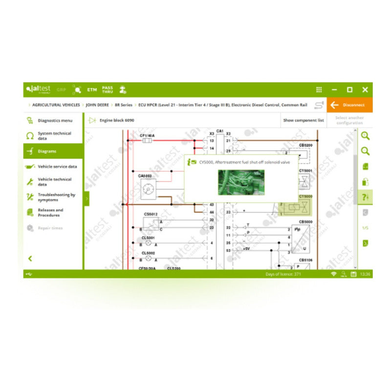 Interfase Diagnostico Tractor Yvehículo Agricola Jaltest Agv
