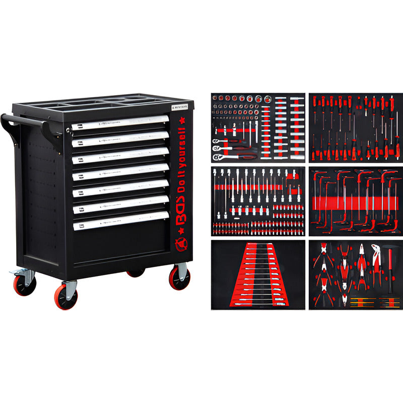 Gabinete De Herramientas 7 Cajones C/ 250 Herramientas Bgs