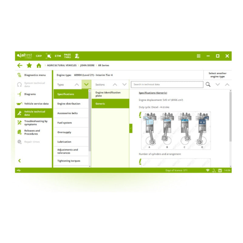 Interfase Diagnostico Tractor Yvehículo Agricola Jaltest Agv