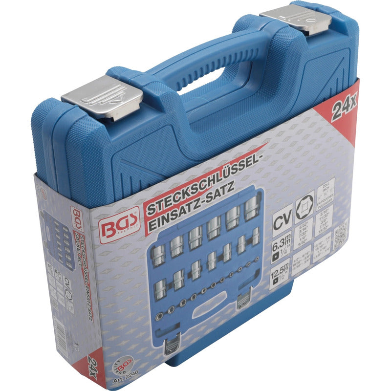 Juego 24 Pza Dados Hexagonales De 1/4  Y 1/2  | Bgs 2246