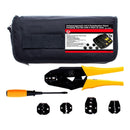 Pinza Crimpadora | 5 Pares Mordazas | 7 Pz |  Bgs 9070