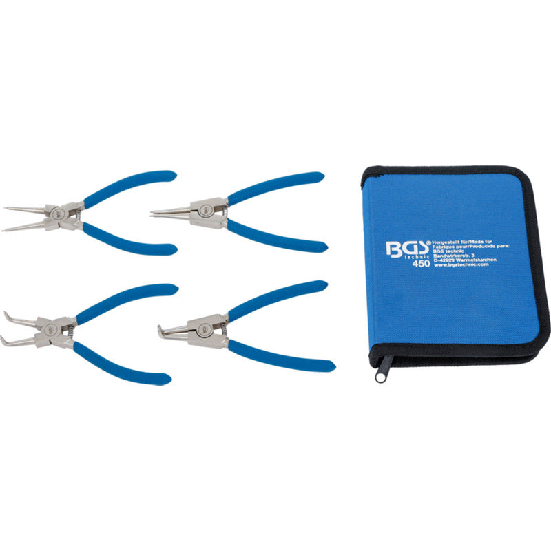 Pinzas Para Seguros De Anillo | 150 Mm | 4pz | Bgs 450 Manual