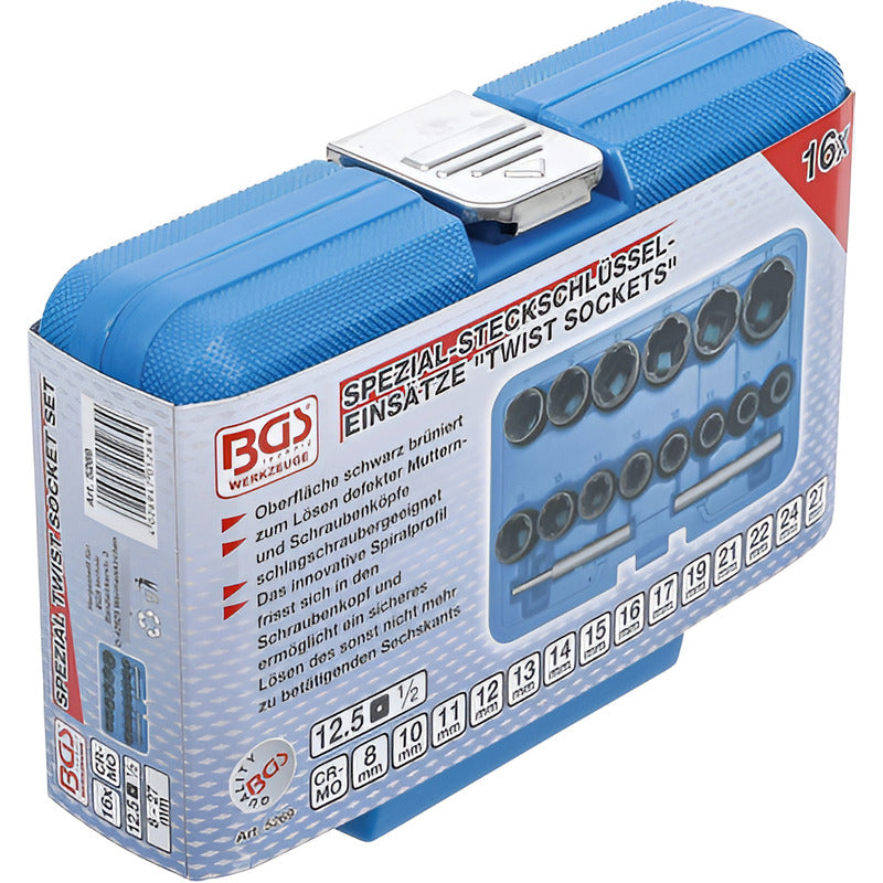 Juego De Dados Extractores En Espiral De Birlos Y Tornillos