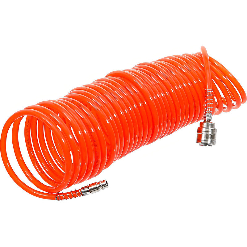 Manguera De Aire Comprimido Espiral 10 M. 6-8 Mm | Bgs 3265 Naranja