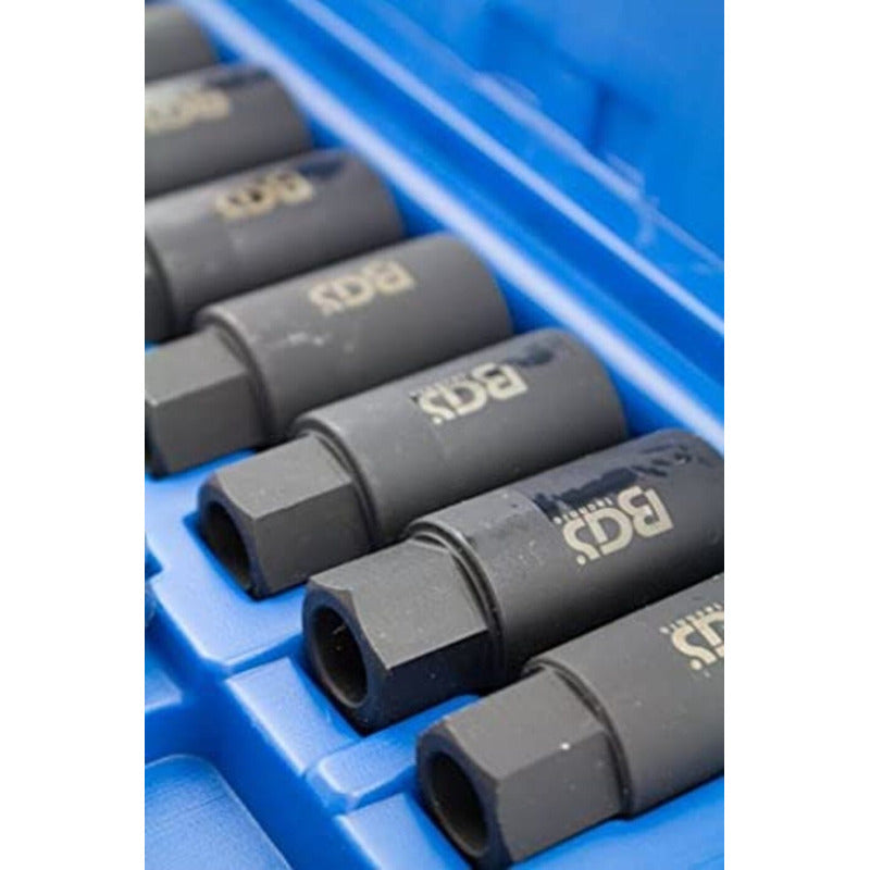 Juego Extractor De Tornillos Antirrobos 10 Pzas Bgs 8656