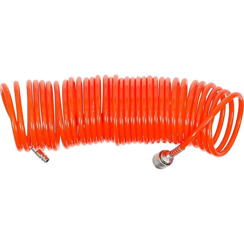 Manguera De Aire Comprimido Espiral 10 M. 6-8 Mm | Bgs 3265 Naranja