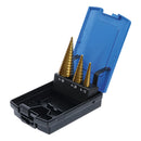 3 Brocas Conicas Escalonadas | Titanio 4-30 Mm | Bgs 1624