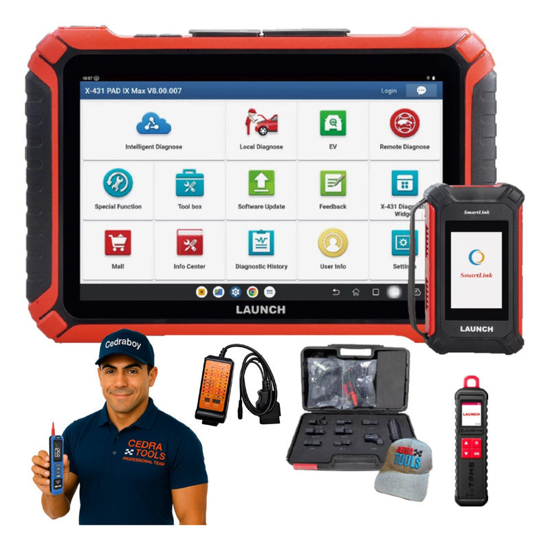 Launch X431 Pad Lx Con Smart Link 3.0 J2534 / Can Fd