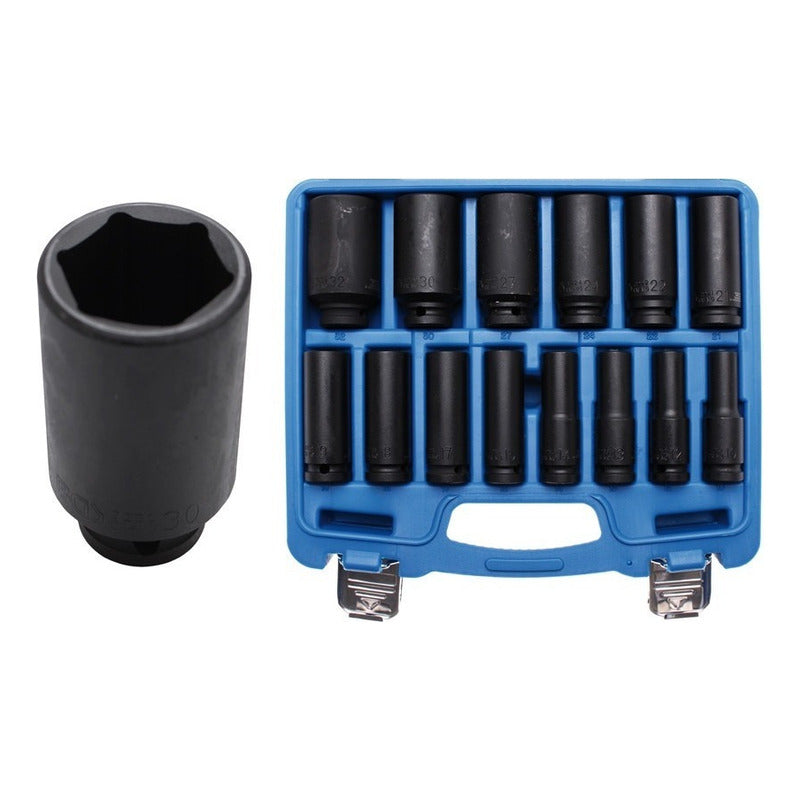 Juego Dados De Impacto 1/2 | 10 - 32 Mm | 14 Pz | Bgs 5207