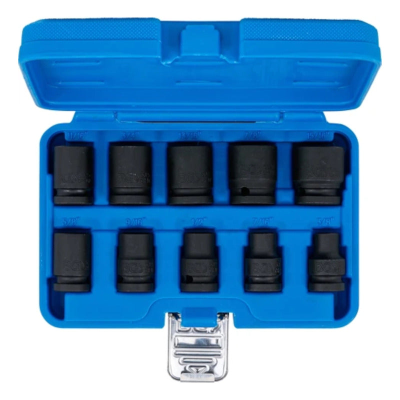 Juego Dados Impacto Hexagonal 1/2 | 3/8 - 15/16 | Bgs 74296