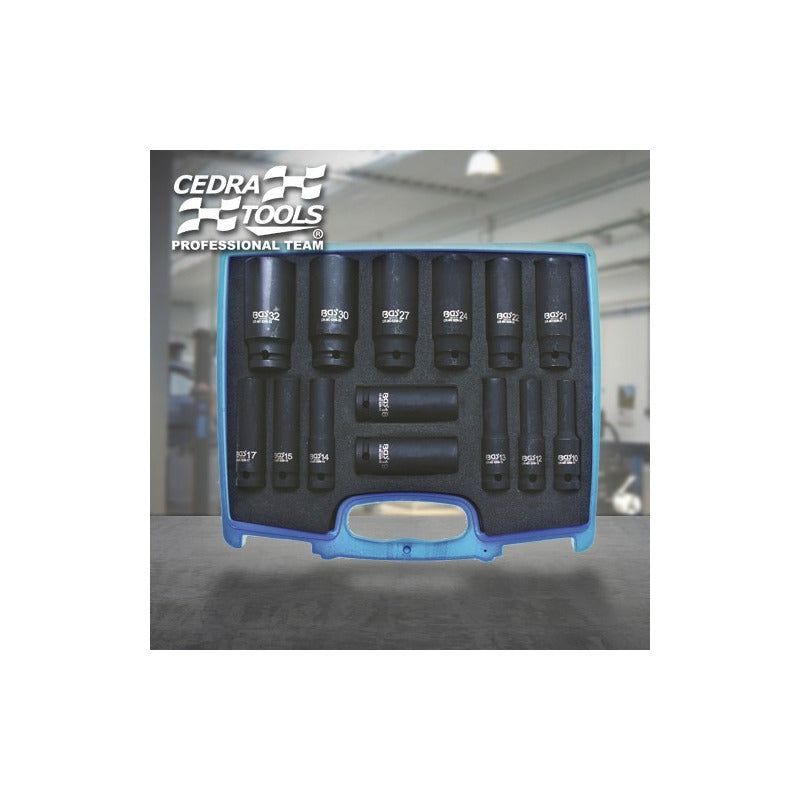 Dados De Impacto Largos Gear Lock 14pzas - Bgs 5207